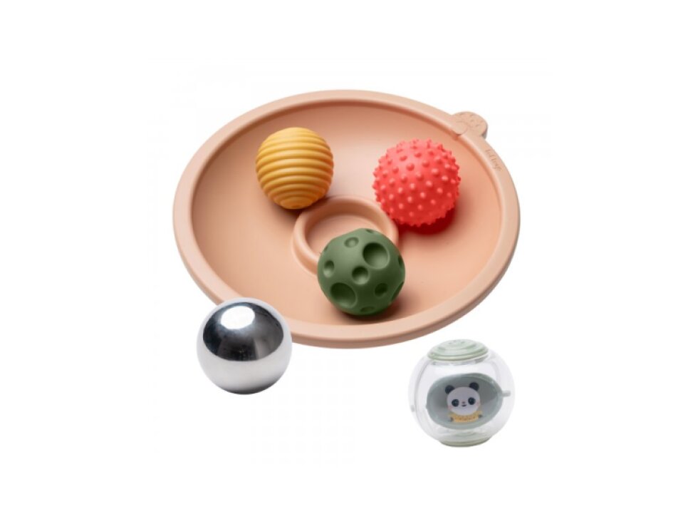 Taf Toys Misa s loptičkami pre hru na brušku
