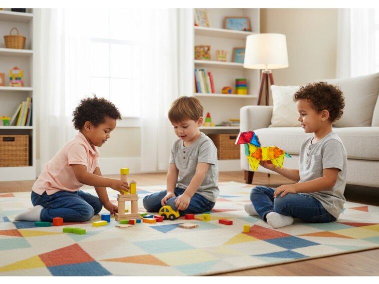 Magnetická stavebnica Oplo Toys - Rainbow 60 KS