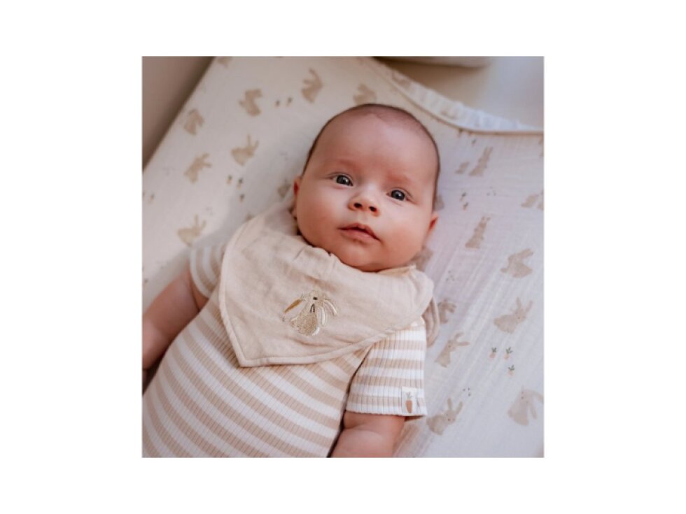 Little Dutch Podbradník bandana 2 ks Baby Bunny