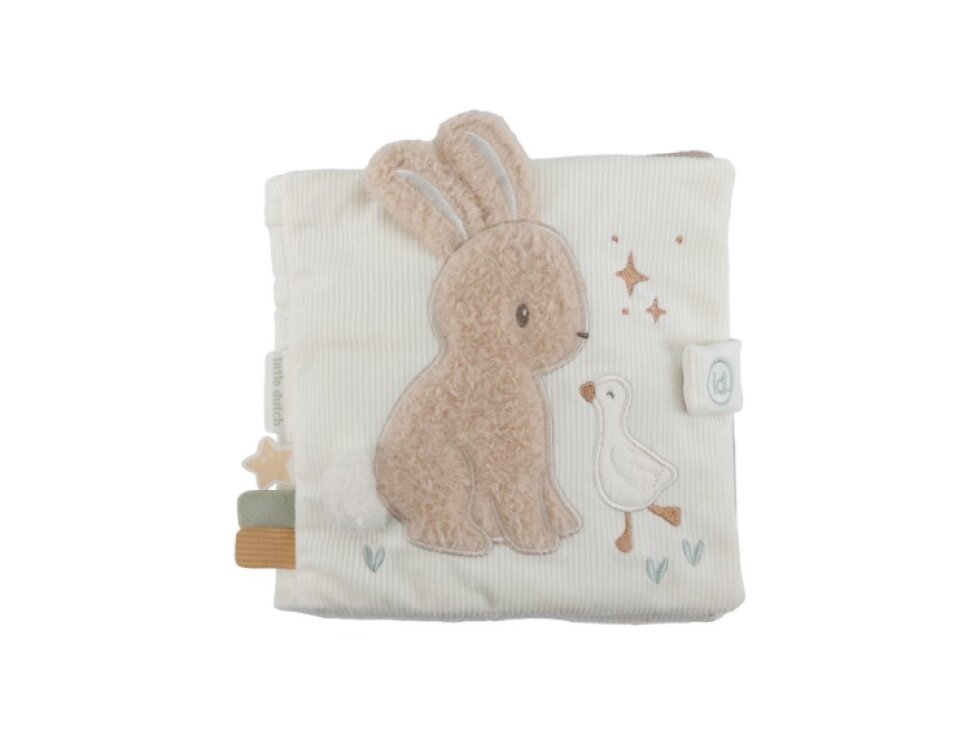 Little Dutch Textilná knižka s aktivitami Newborn Naturals