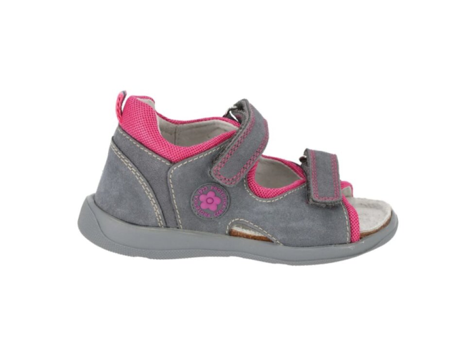 Protetika - Detské rehabilitačné sandálky T115 šedo-fuxia