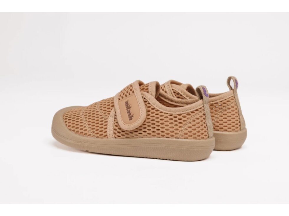 Milash - Detské barefoot tenisky FUN SHOES Sand Beige