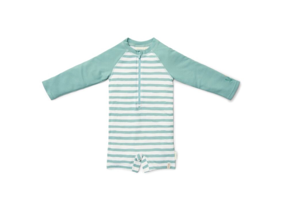 Little Dutch Plavky dlhý rukáv Stripes Surf Blue veľ. 98/104