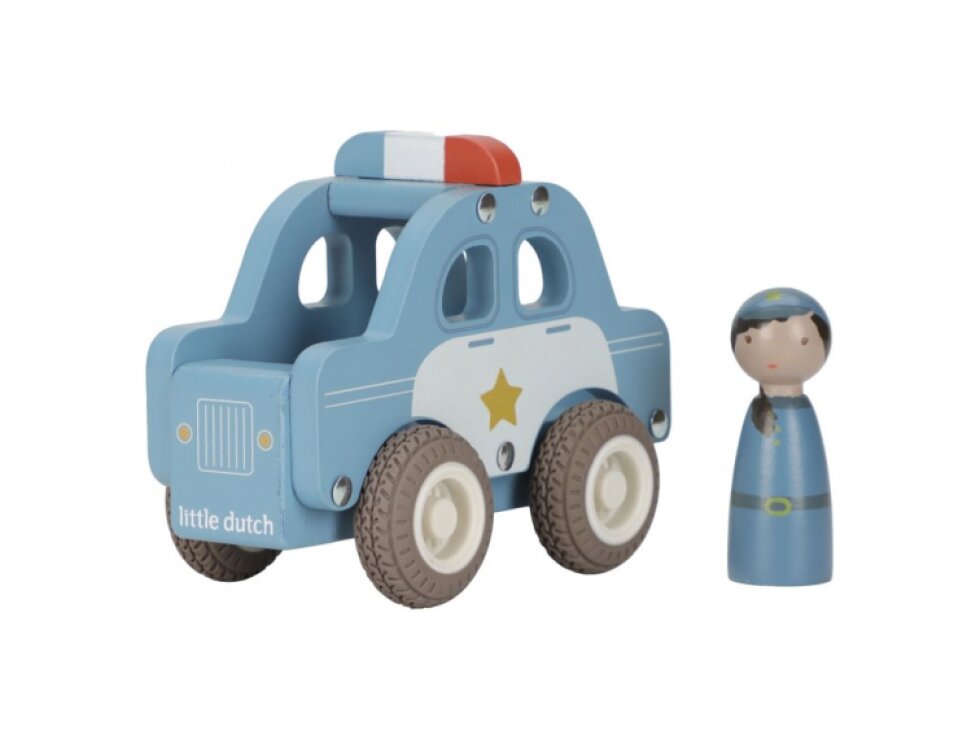 Little Dutch Policajné auto drevené