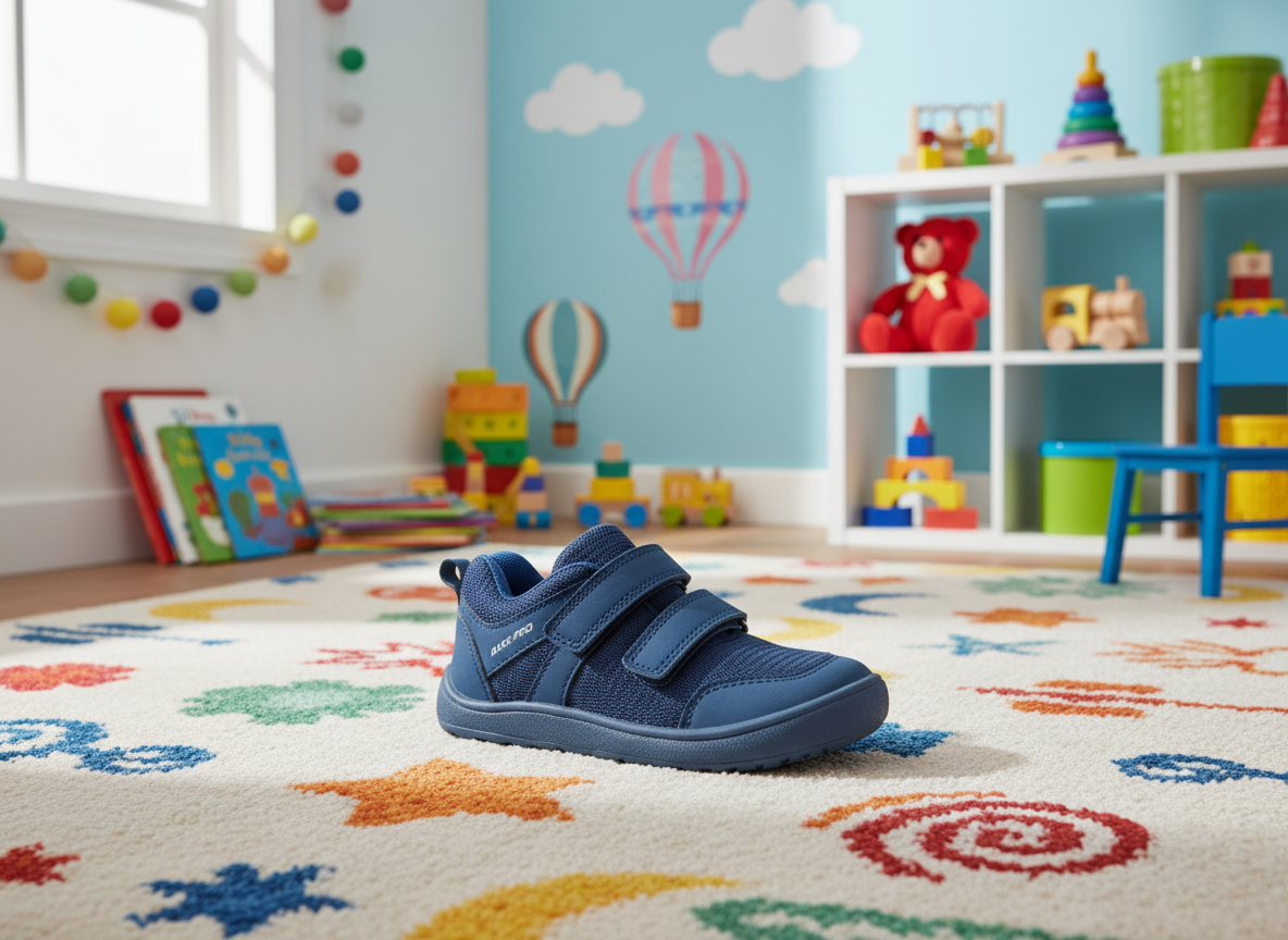 Protetika - Detské chlapčenské barefoot topánky NOLAN DENIM