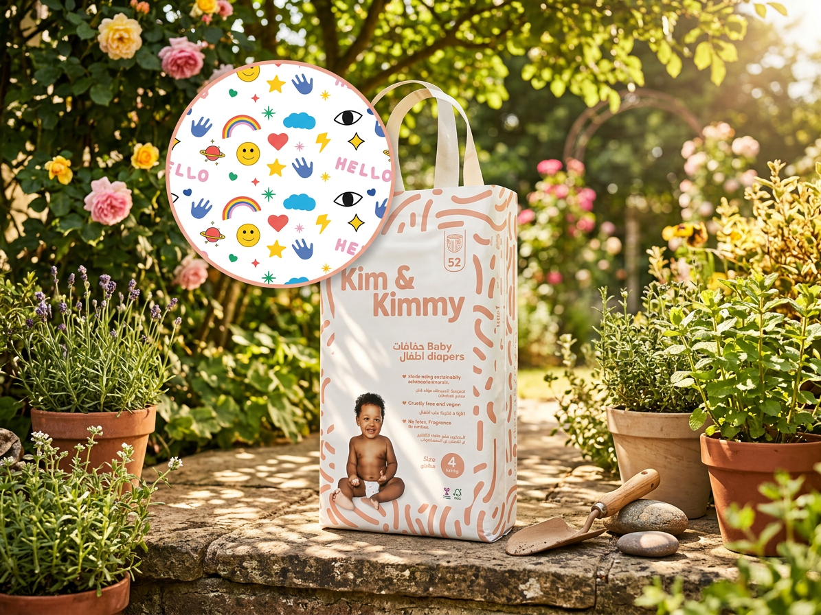 Kim & Kimmy - Jednorázové detské plienky Veľkosť 4 (9 - 14kg) - 52 ks