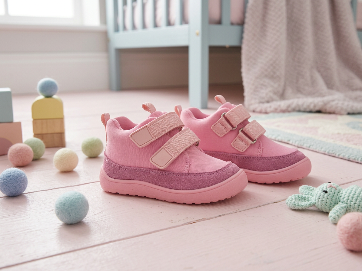 Protetika - Detské prechodné barefoot topánky ROS PINK