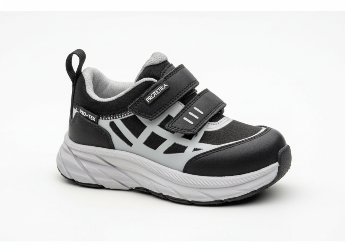 Protetika - Detské prechodné topánky TIESTO BLACK