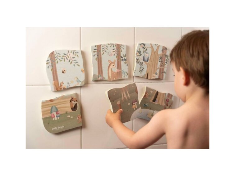 Little Dutch Puzzle do kúpeľa Forest Friends
