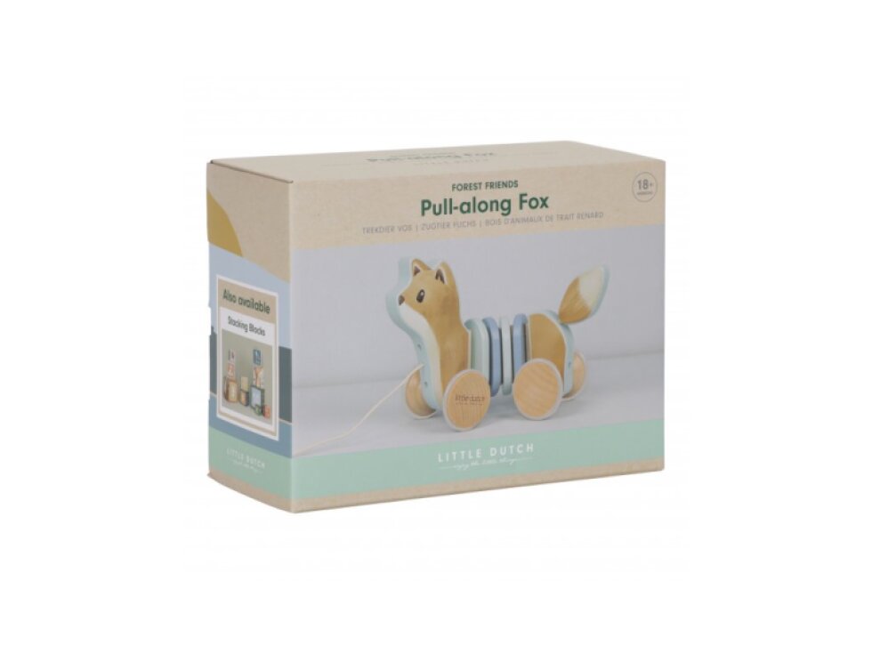 Little Dutch Ťahacia líška drevená Forest Friends