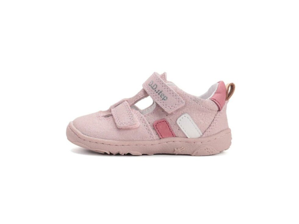 D.D. Step - Dievčenské barefoot sandálky H077-61288C Baby Pink