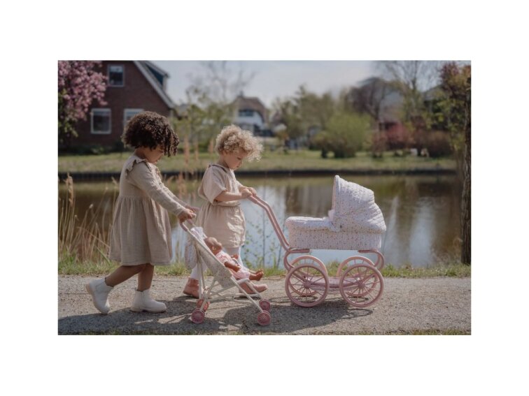 Little Dutch Kočík pre bábiky Soft Flowers