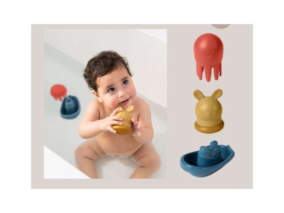 Taf Toys Sada hračiek do kúpeľa s osuškou