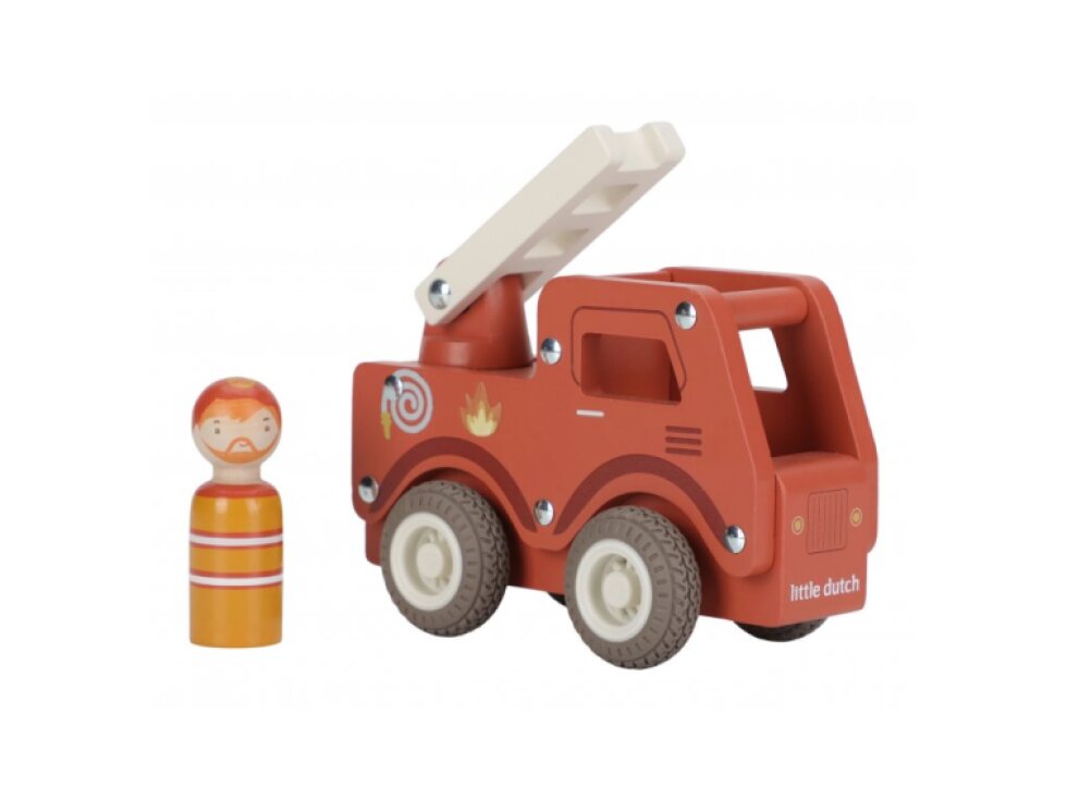 Little Dutch Hasičské auto drevené