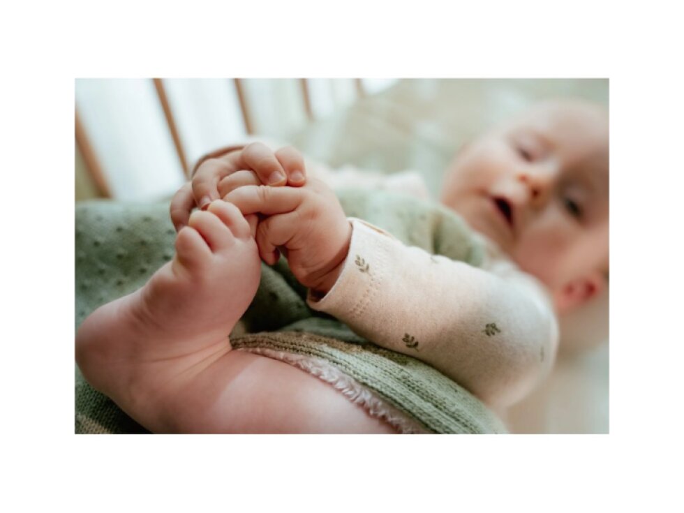 Little Dutch Deka pletená / fleece 70x100 cm Pure Sage