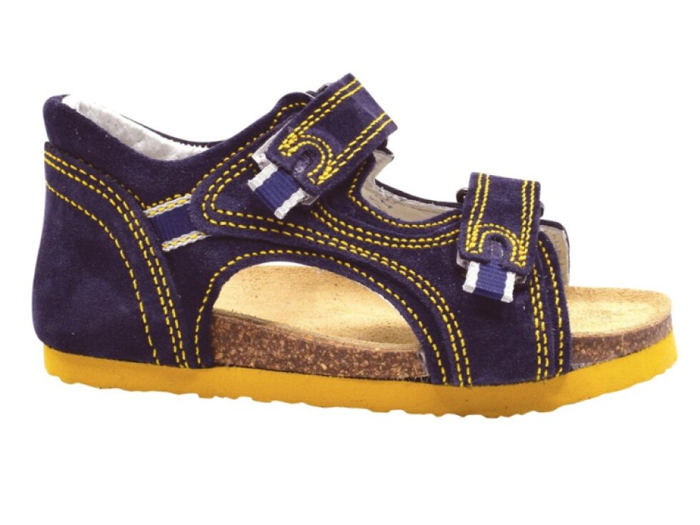 Protetika - Detské rehabilitačné sandálky T32 RIMINI Modro-žltá