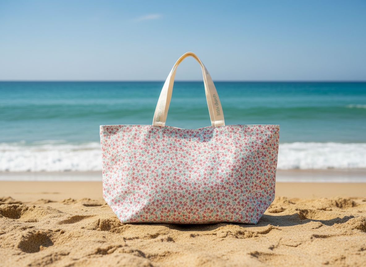 Little Dutch Plážová taška Sunny Flowers