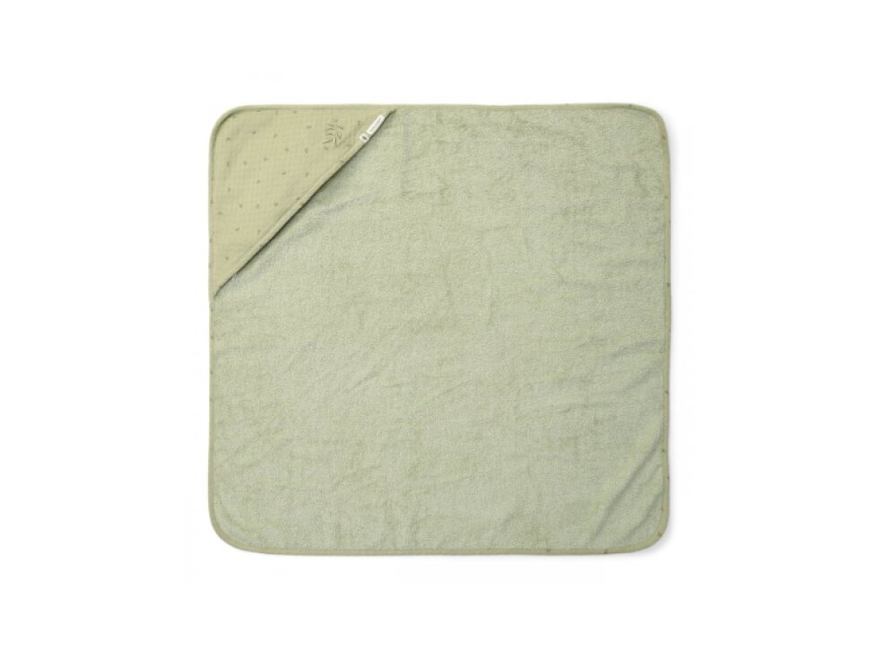 Little Dutch Osuška s kapucňou 100x100 cm Pure Sage