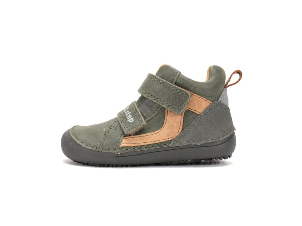 D.D. Step - Detské prechodné barefoot topánky A063-62353M Olive