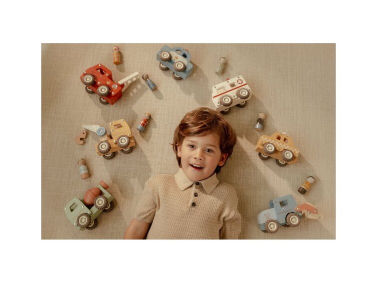 Little Dutch Autožeriav drevený