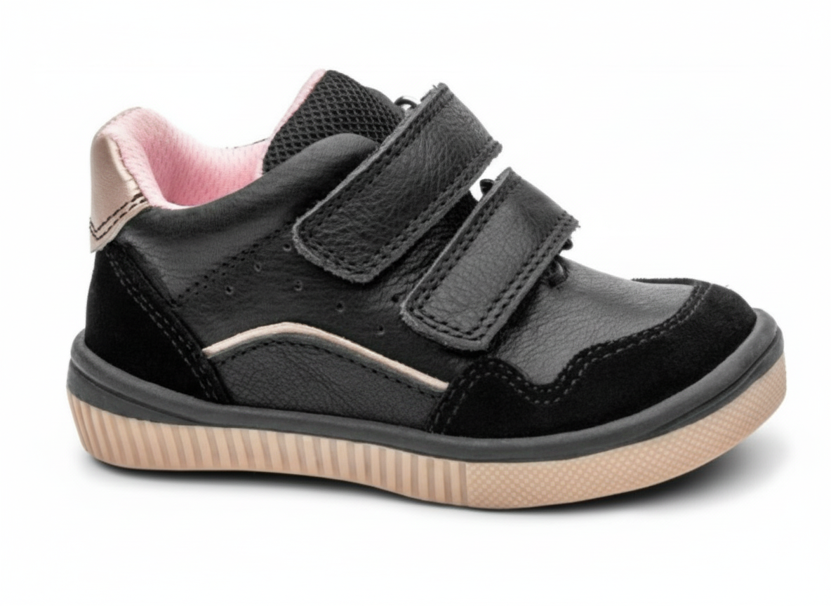 Protetika - Detské dievčenské prechodné topánky FANY BLACK