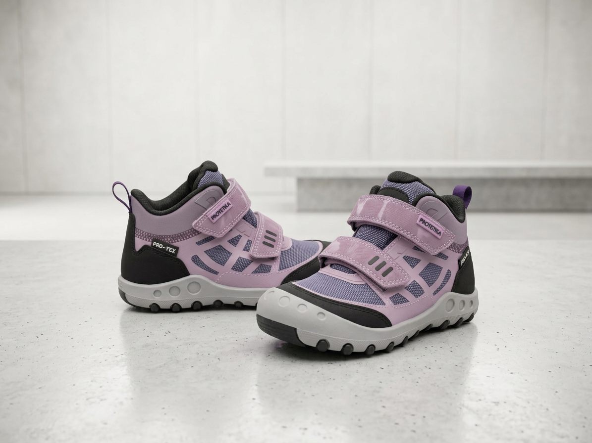 Protetika - Detské prechodné barefoot topánky VANDA PURPLE