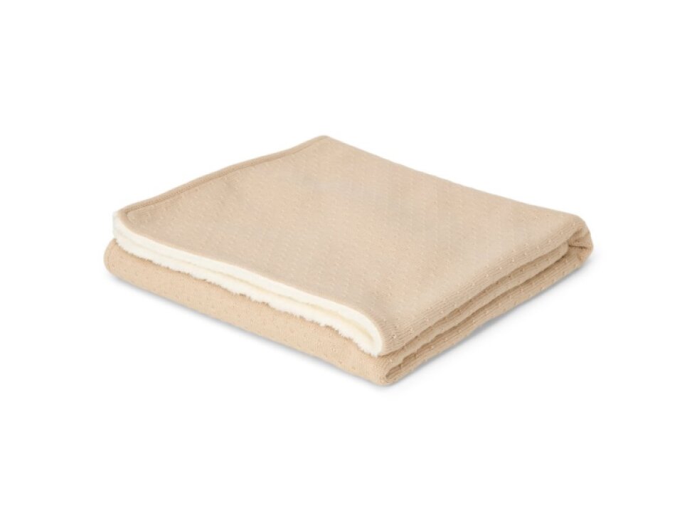 Little Dutch Deka pletená / fleece 110x140 cm Pure Soft Beige