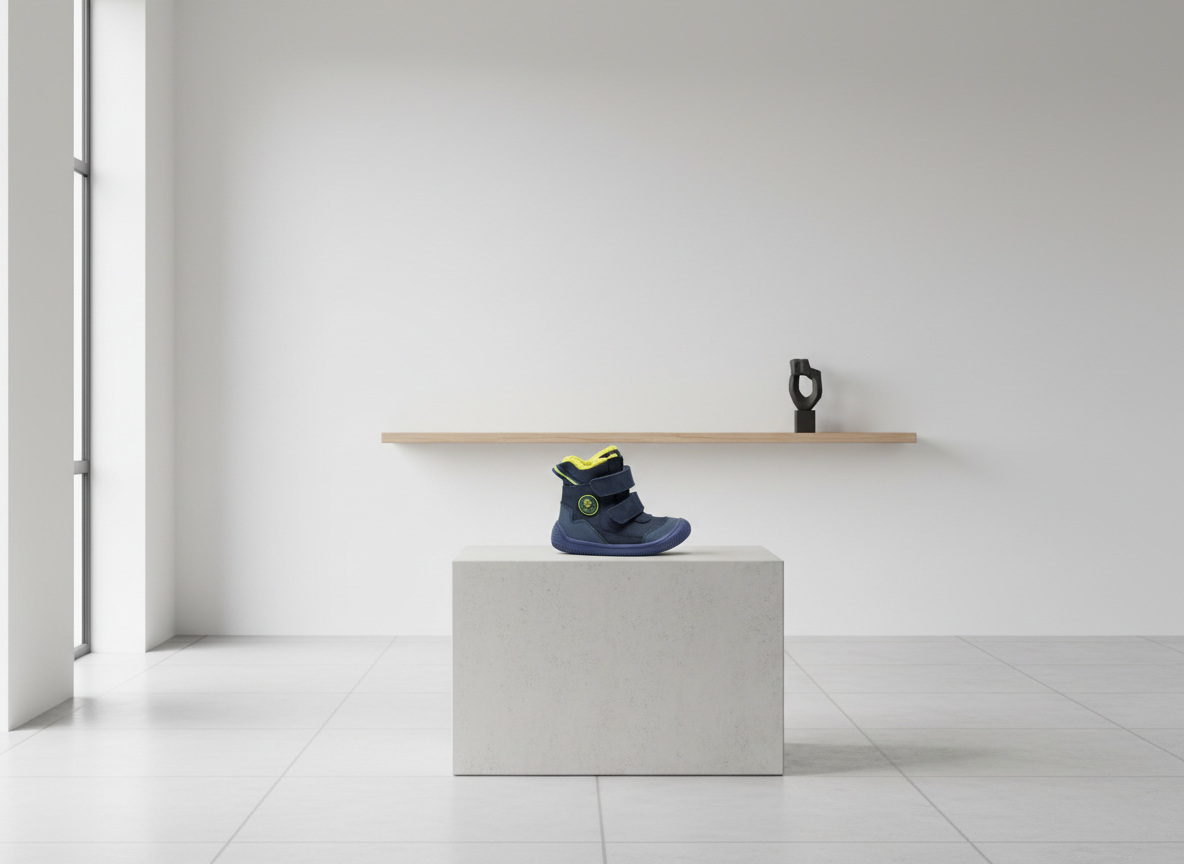 Protetika - Detské zimné barefoot topánky TARIK DENIM