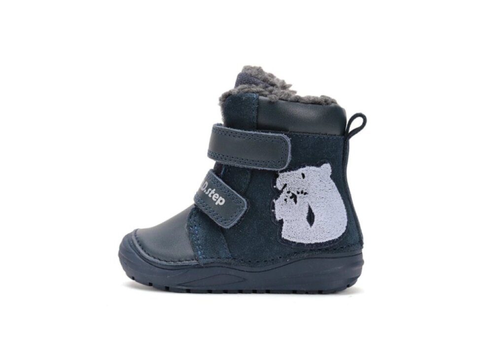 D.D. Step - Detské zimné topánky W071-52346A Royal Blue