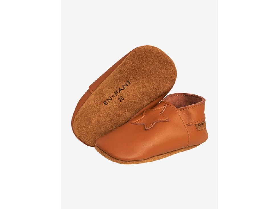 EnFant - Detské capačky Leather Brown