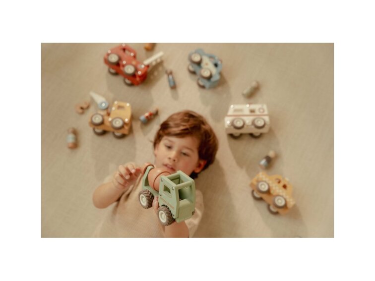 Little Dutch Nákladiak s miešačkou drevený