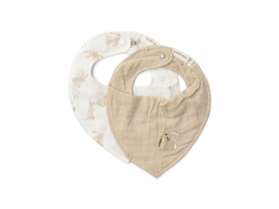 Little Dutch Podbradník bandana 2 ks Baby Bunny