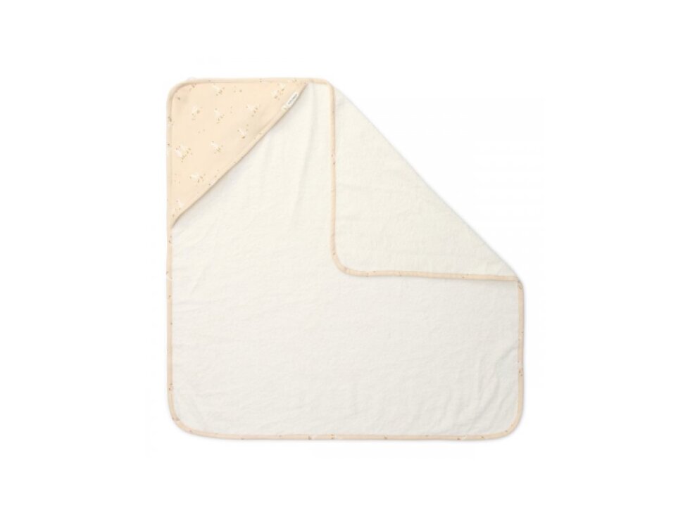 Little Dutch Osuška s kapucňou 75x75 cm Husa Newborn Naturals