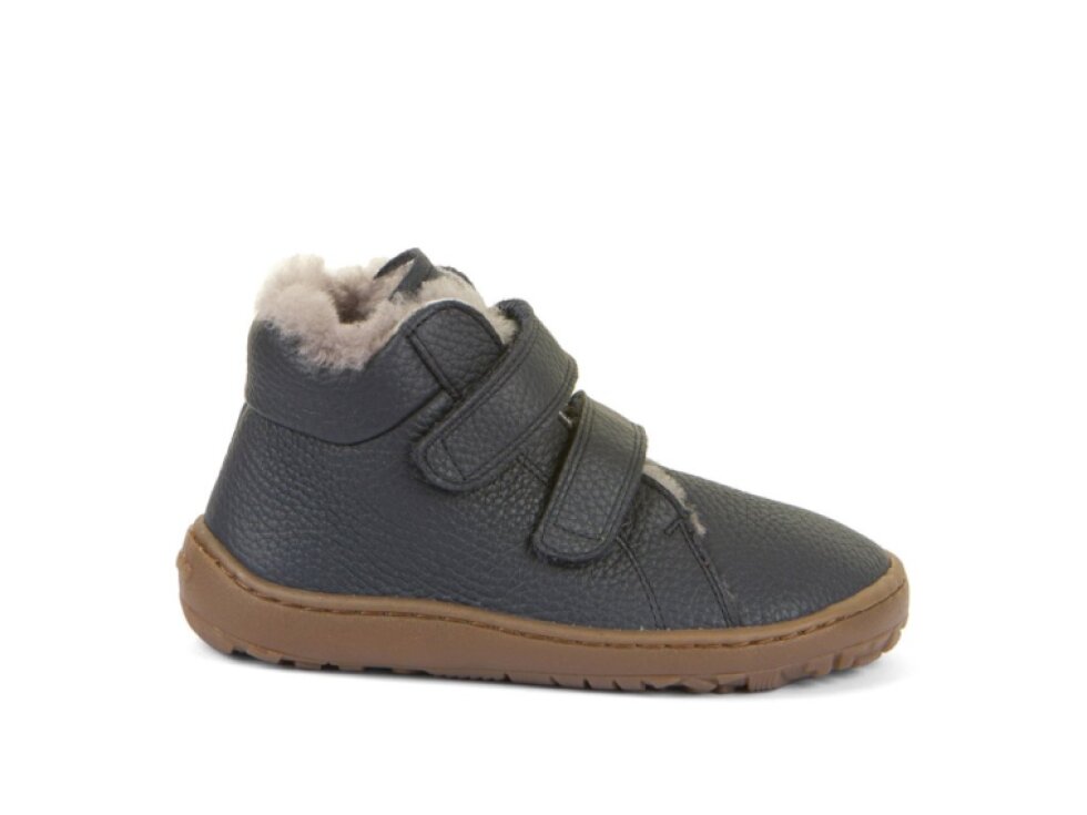 Froddo - Detské zimné Barefoot topánky Winter Furry G3110263-K Dark Blue