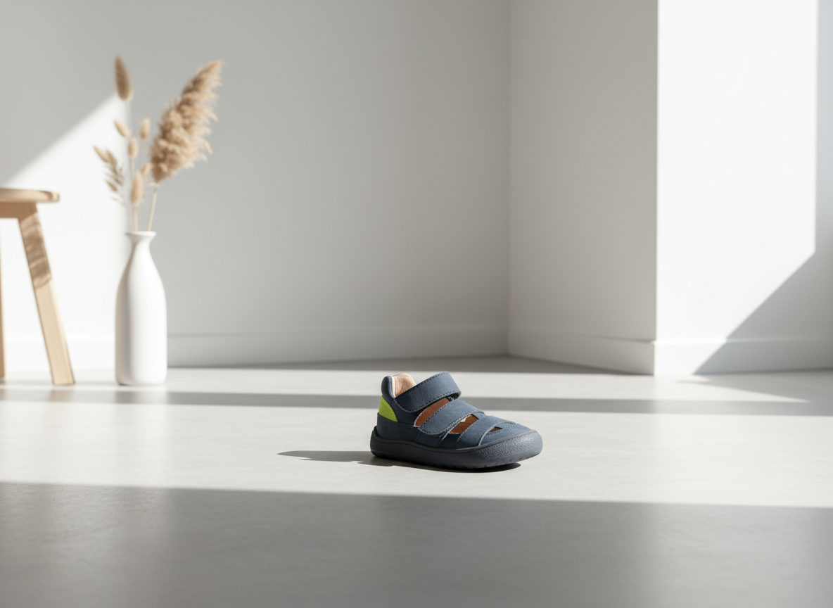 Protetika - Detské chlapčenské barefoot sandálky DIZY NAVY