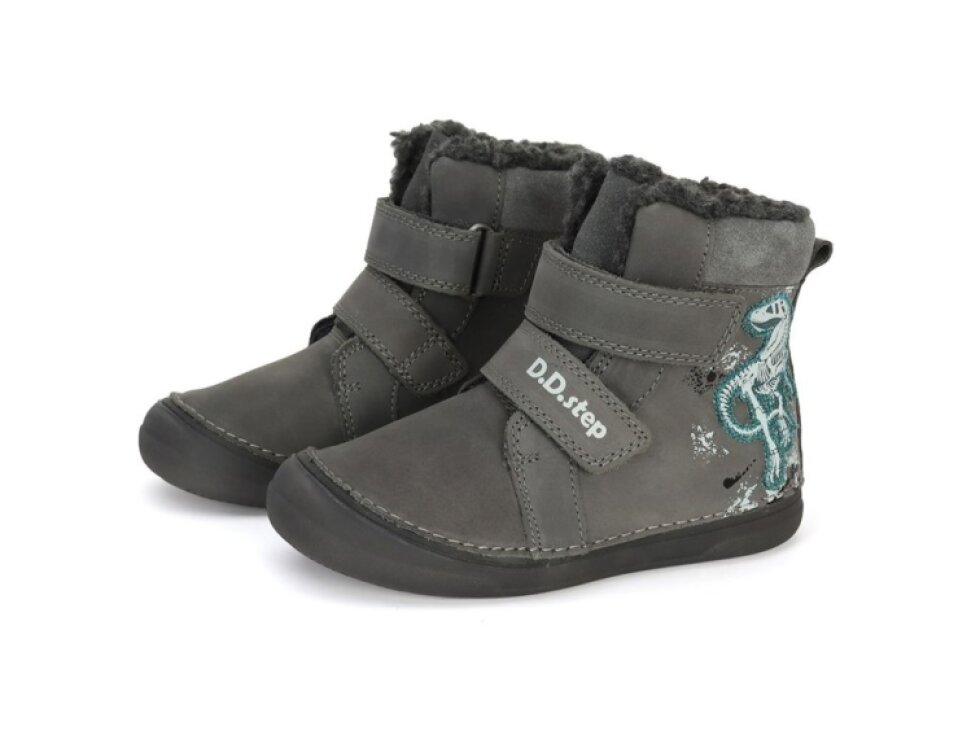 D.D. Step - Detské zimné topánky Dragon Grey- W078-328M
