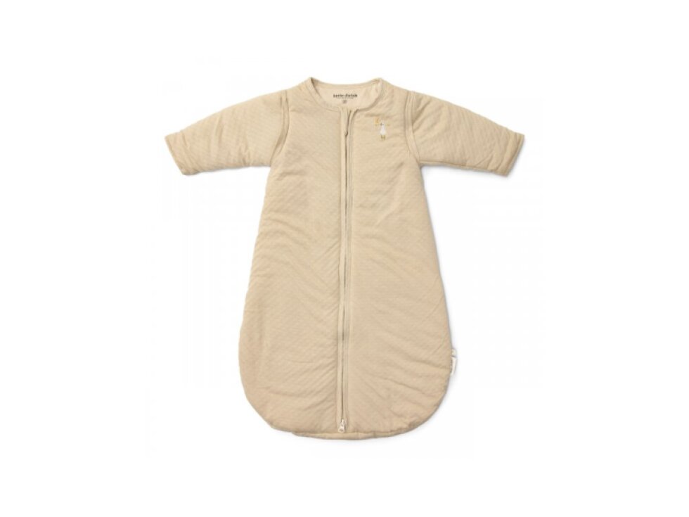 Little Dutch Spací vak s oddeliteľnými rukávmi 70 cm Husa Beige Newborn Naturals