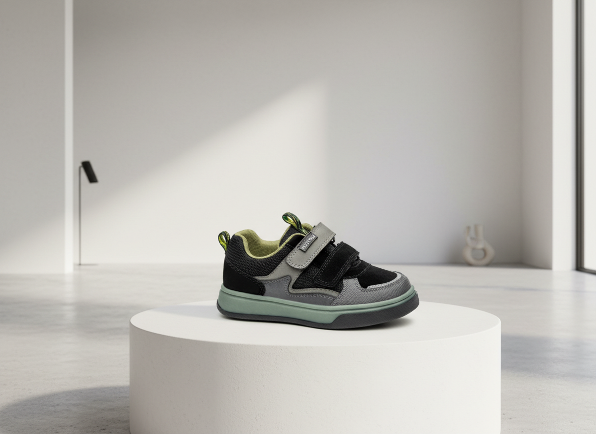 Protetika - Detské chlapčenské prechodné topánky LEO BLACK