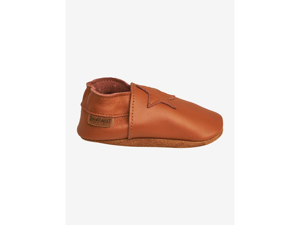 EnFant - Detské capačky Leather Brown