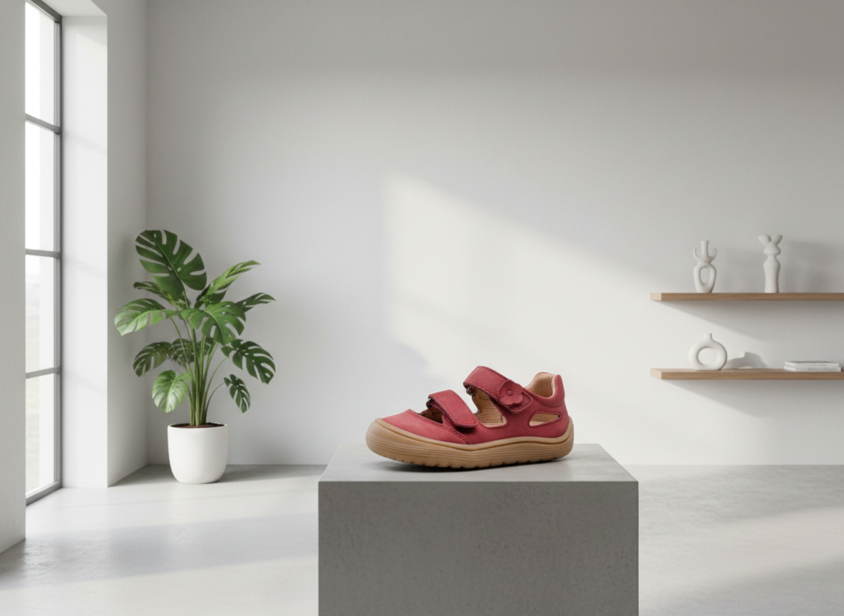 Protetika - Dievčenské barefoot sandálky PADY TERAKOTA