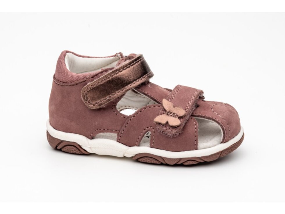 Protetika - Detské dievčenské sandálky LINDA OLD PINK