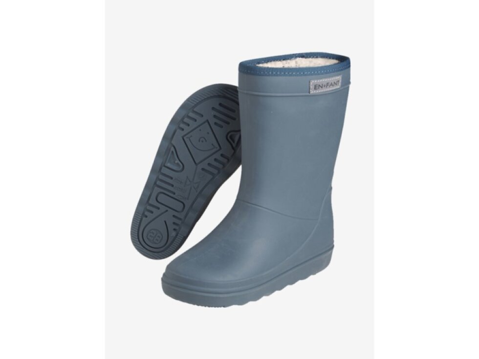 EnFant - Detské termo gumáky Thermo Dark Slate