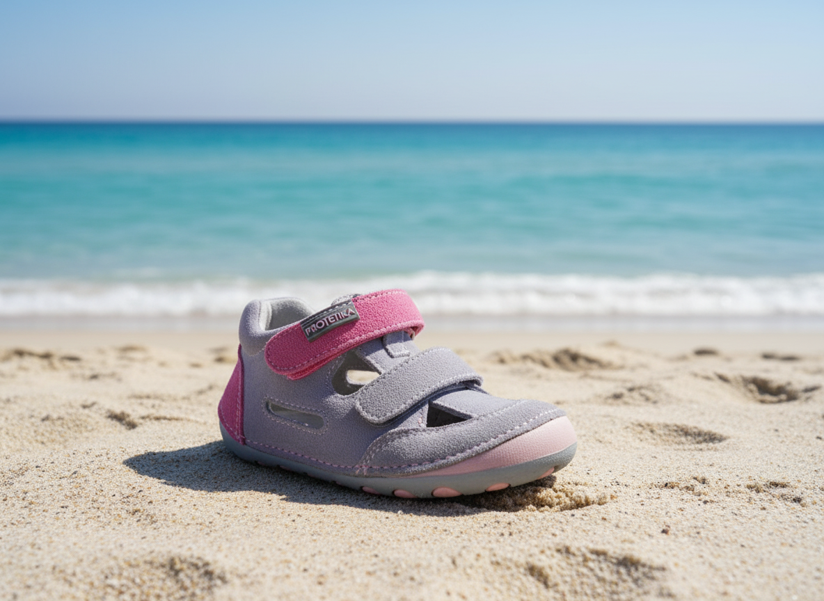 Protetika - Detské sandálky FLIP grey