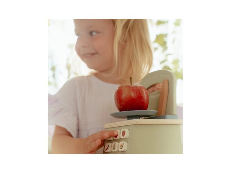 Little Dutch Kuchynská váha drevená