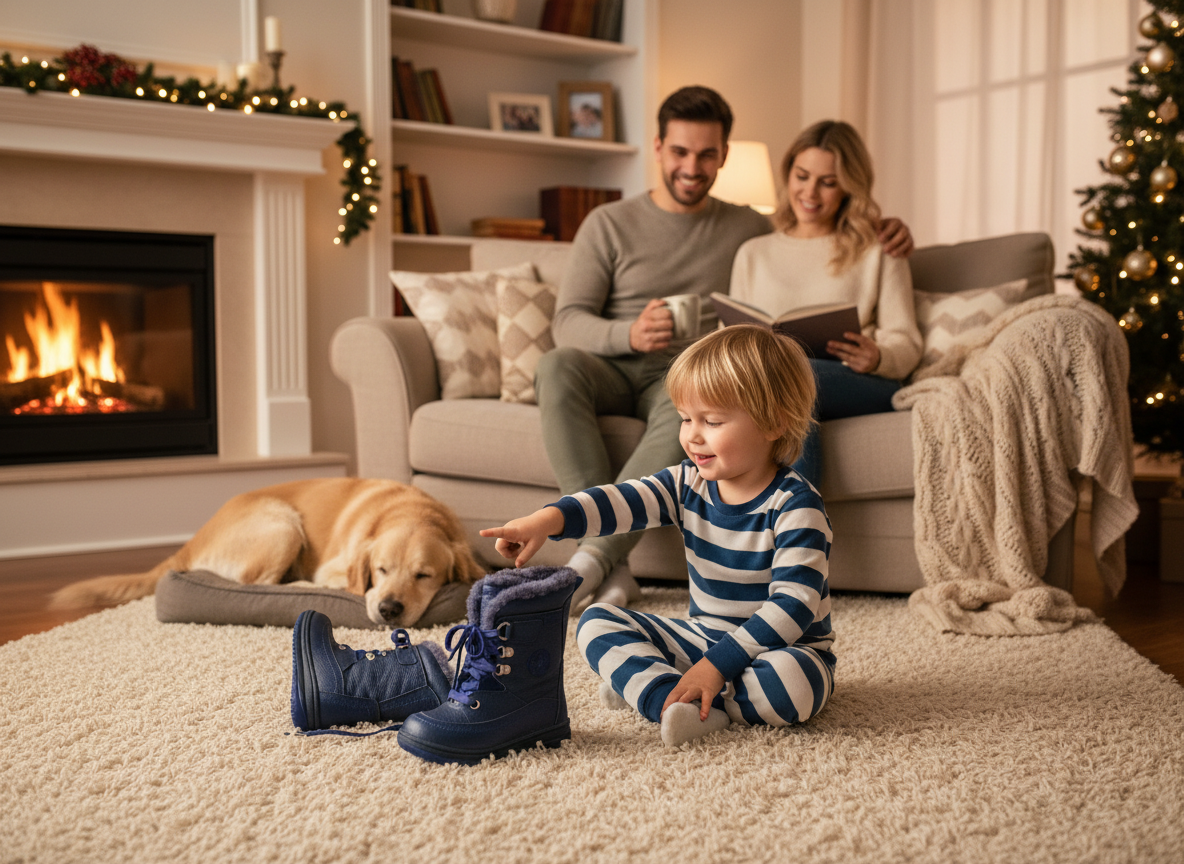 Protetika - Detské zimné topánky BORY BLUE