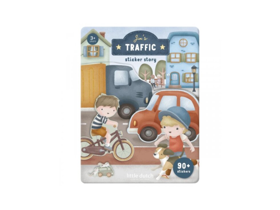 Little Dutch Knižka so samolepkami Doprava Jim