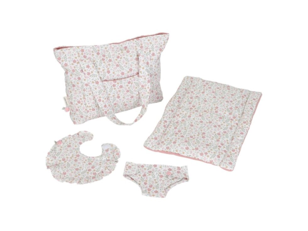 Little Dutch Prebaľovacia taška pre bábiky Soft Flowers