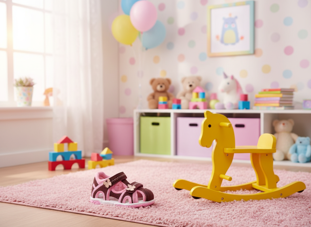 Protetika - Detské dievčenské sandálky IBIZA BORDO