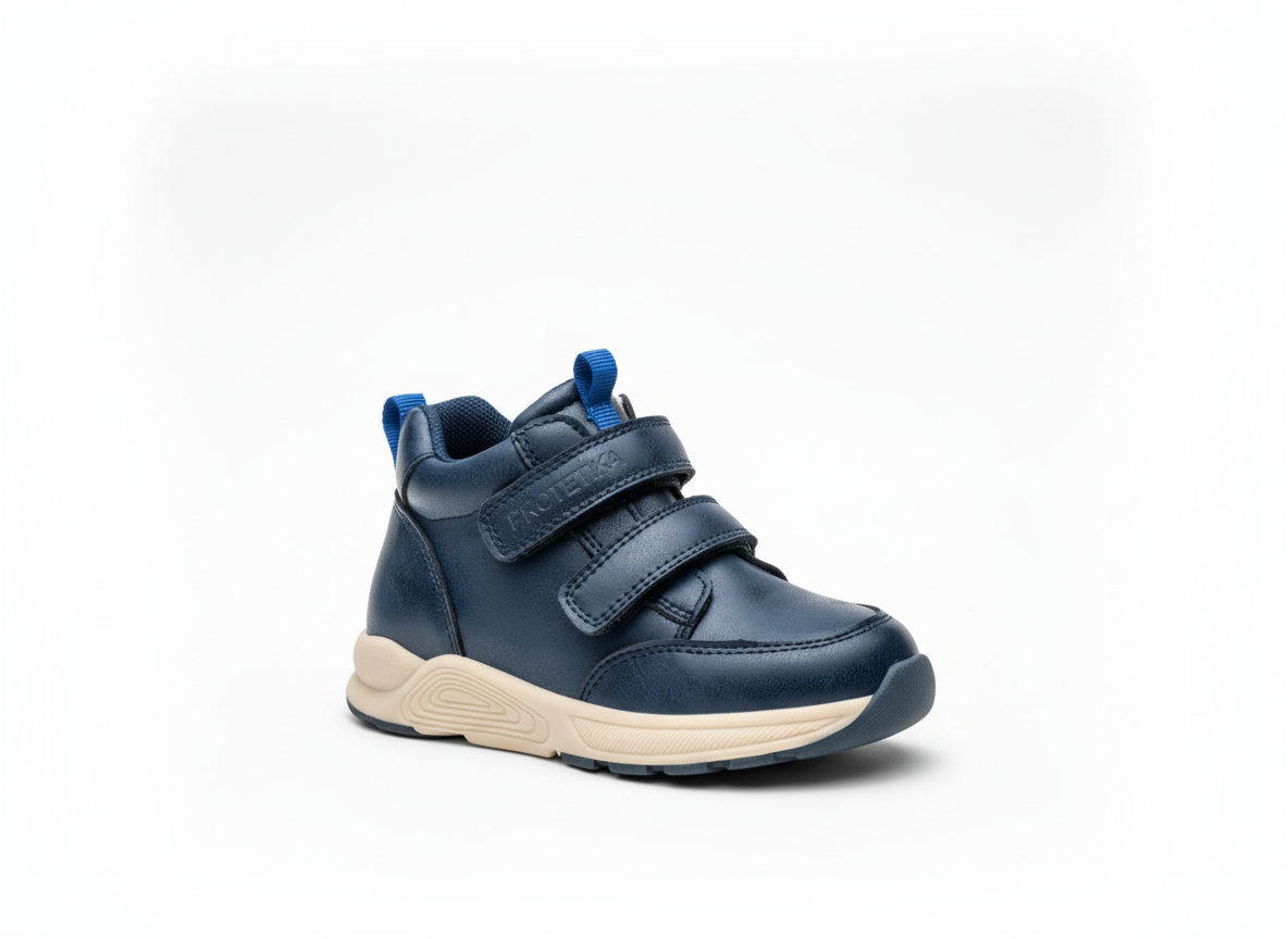 Protetika - Detské prechodné topánky AXEL NAVY