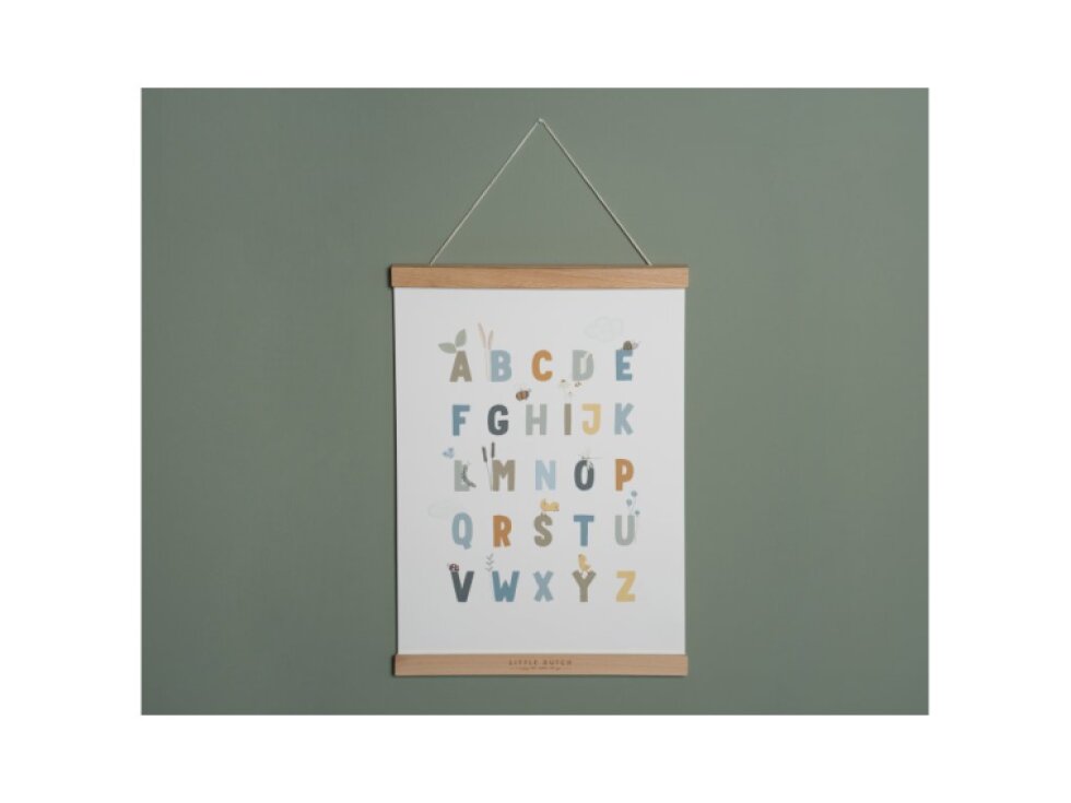 Little Dutch Drevený vešiak na plagáty A3